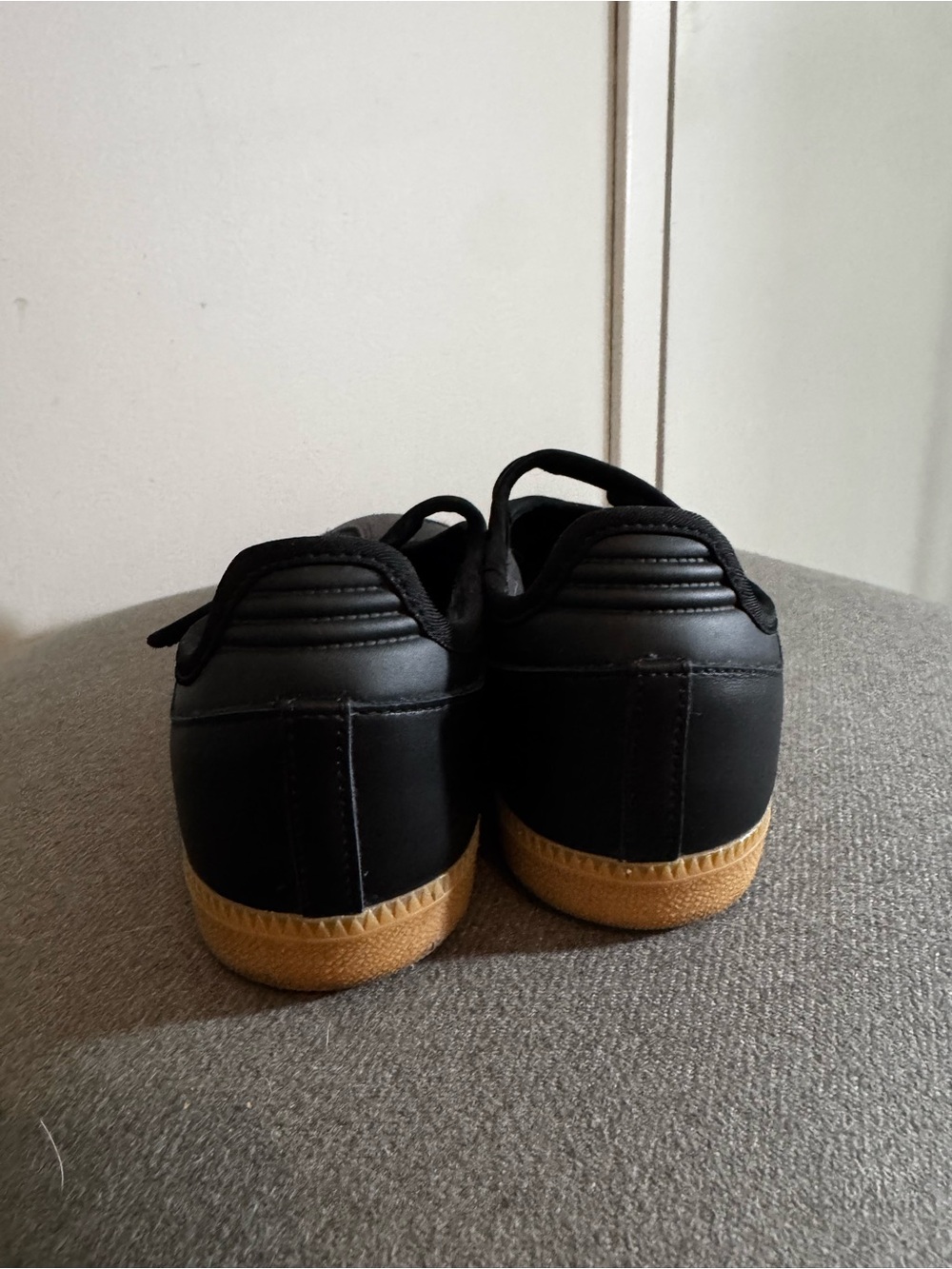 adidas Samba Mary Jane Sneakers - Black/White with Gum Sole - Picture 8 of 10